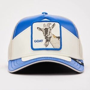 Goorin Brothers LEATHER /POLY MOTO KILLER G.O.A.T. Trucker Hat NWT